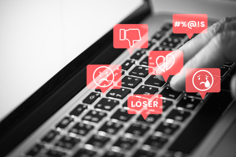 social media troll harassing people on social media